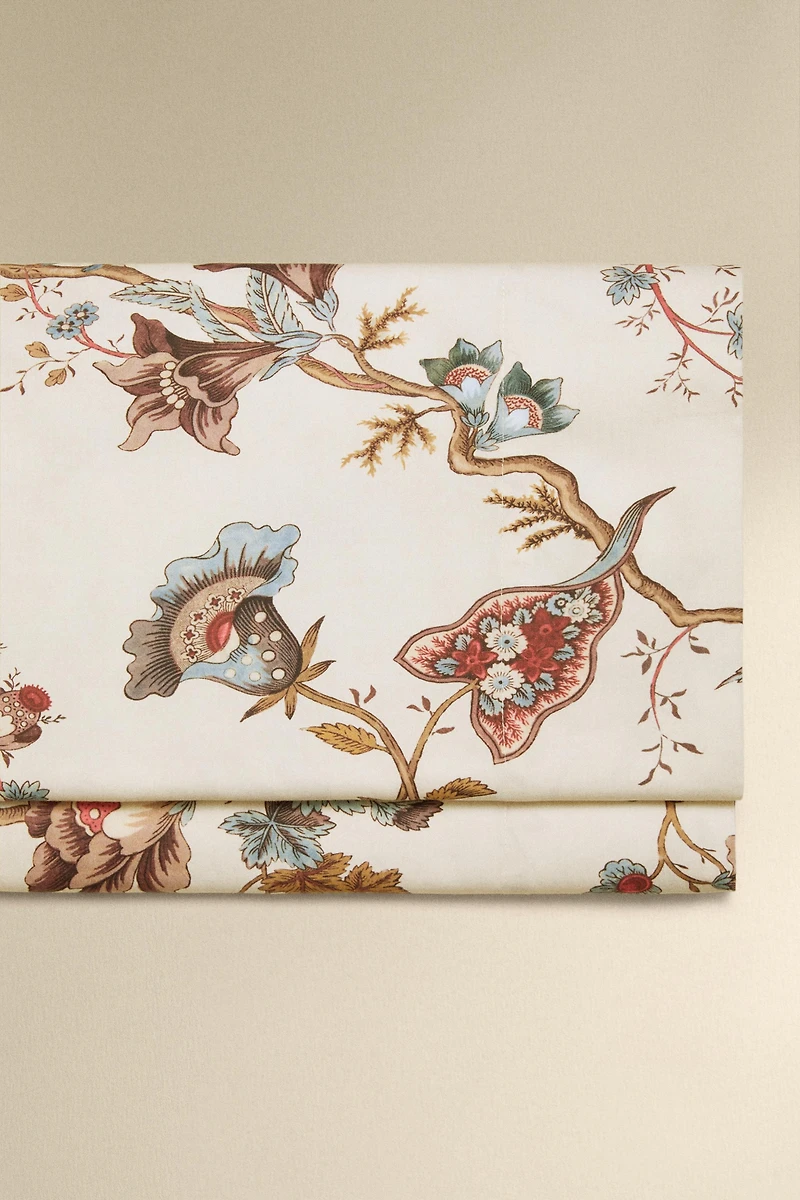 KATHARINE POLE FLORAL SATEEN FLAT SHEET