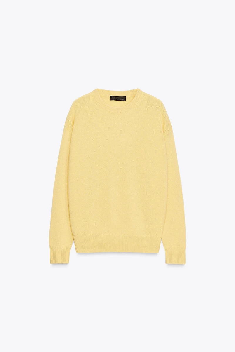 BASIC 100% CASHMERE KNIT SWEATER