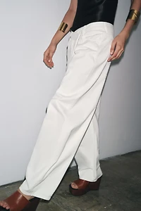 ZW COLLECTION PLEATED COTTON PANTS