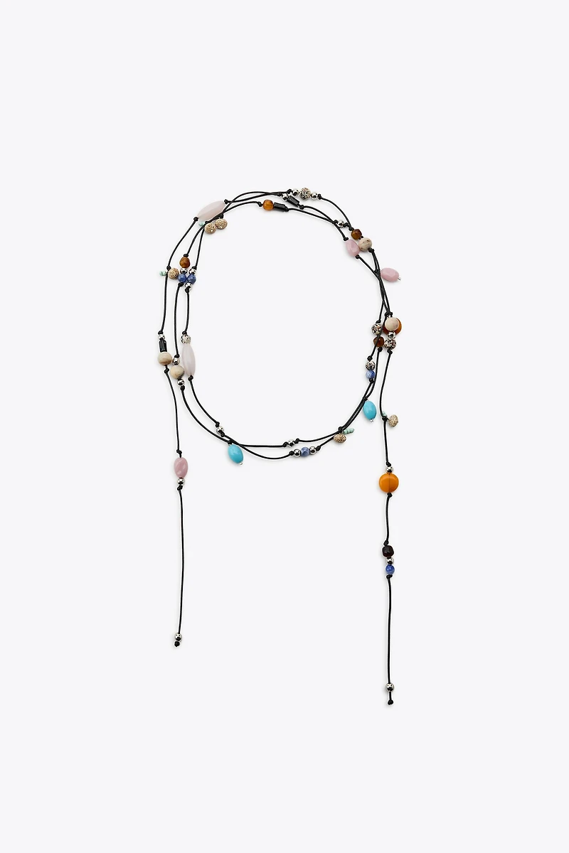 MULTI-POSITION BEAD CORD NECKLACE