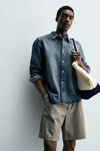 COTTON LYOCELL DENIM OVERSHIRT