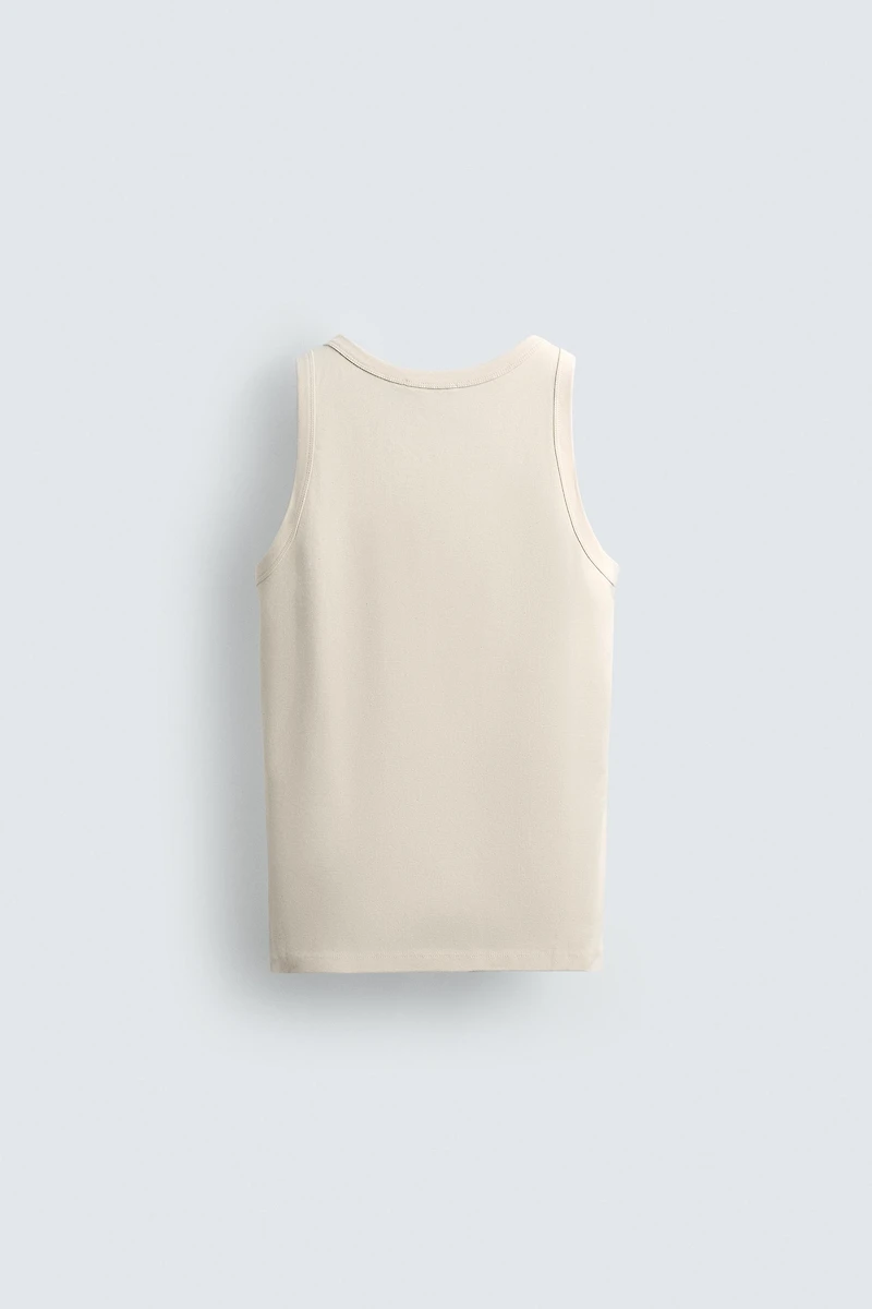 RIBBED TANK TOP