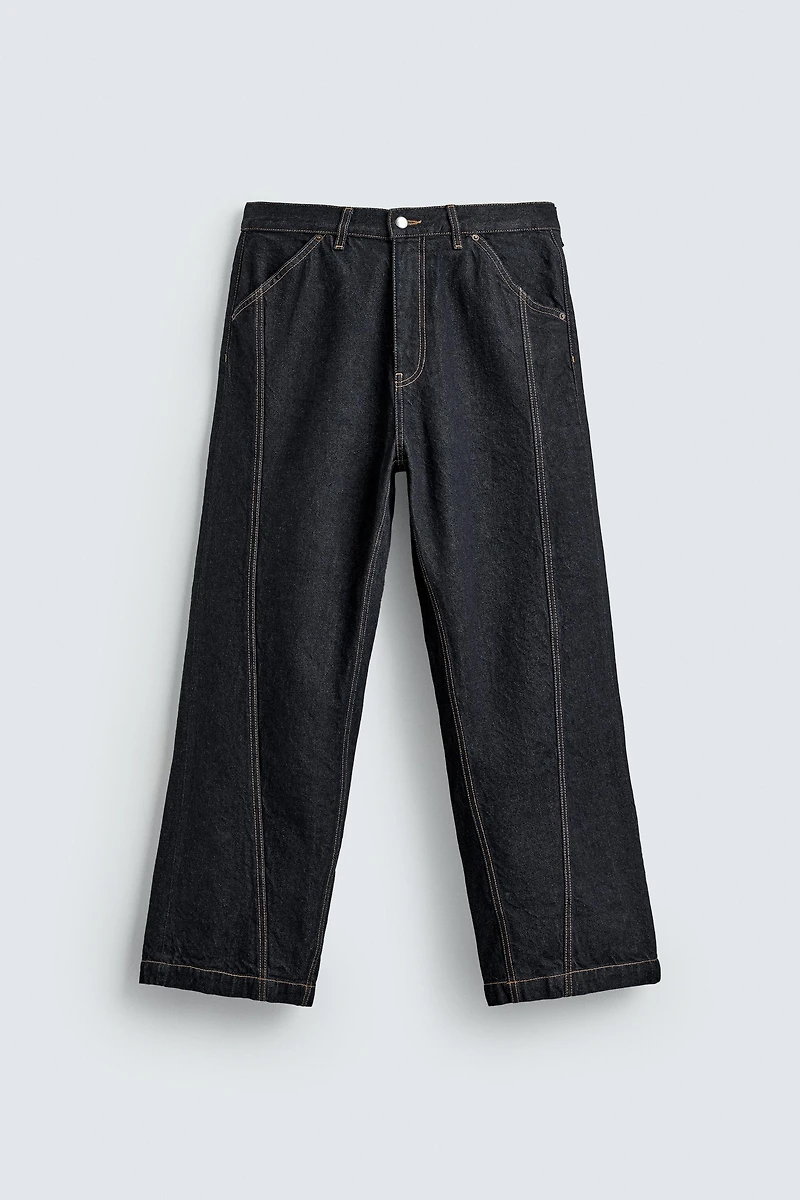 TWISTED SEAM BAGGY FIT JEANS
