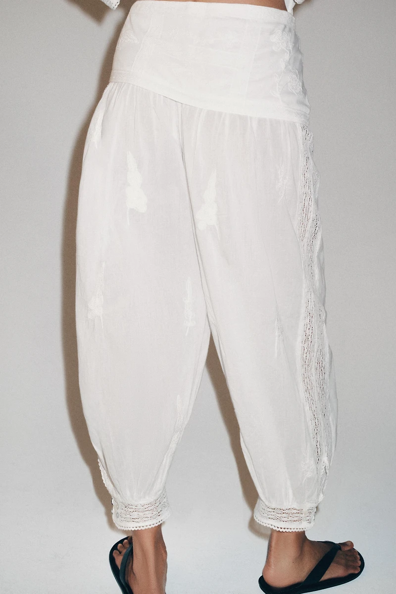 PANTALON BOUFFANT BRODERIES ZW COLLECTION
