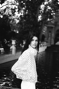POLKA DOT PUFFER JACKET