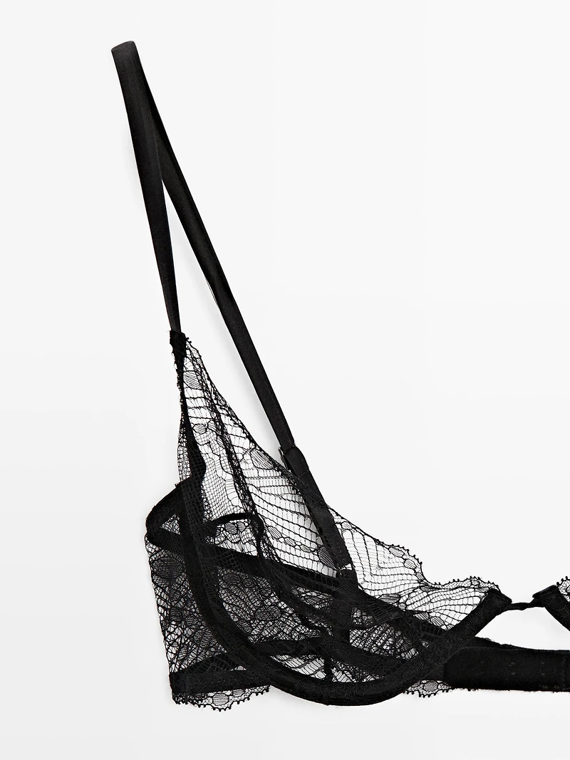 Soutien-gorge en dentelle à armatures