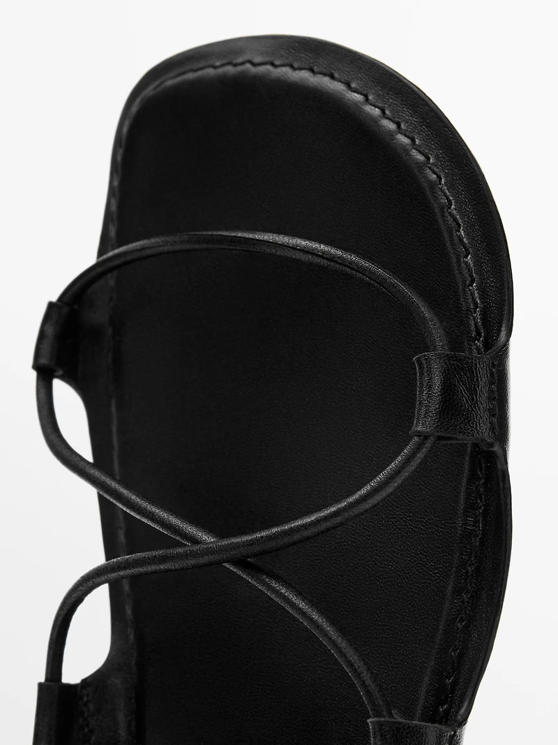Strappy flat sandals