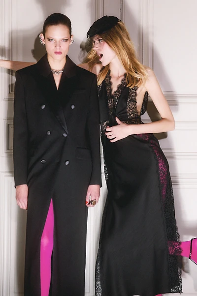 ROBE SATINÉE DENTELLE ZW COLLECTION LIMITED EDITION