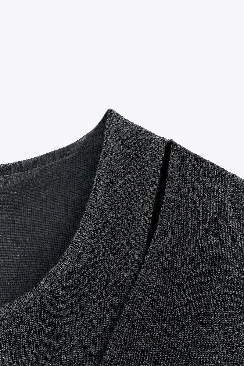 MULTI-POSITION KNIT TOP