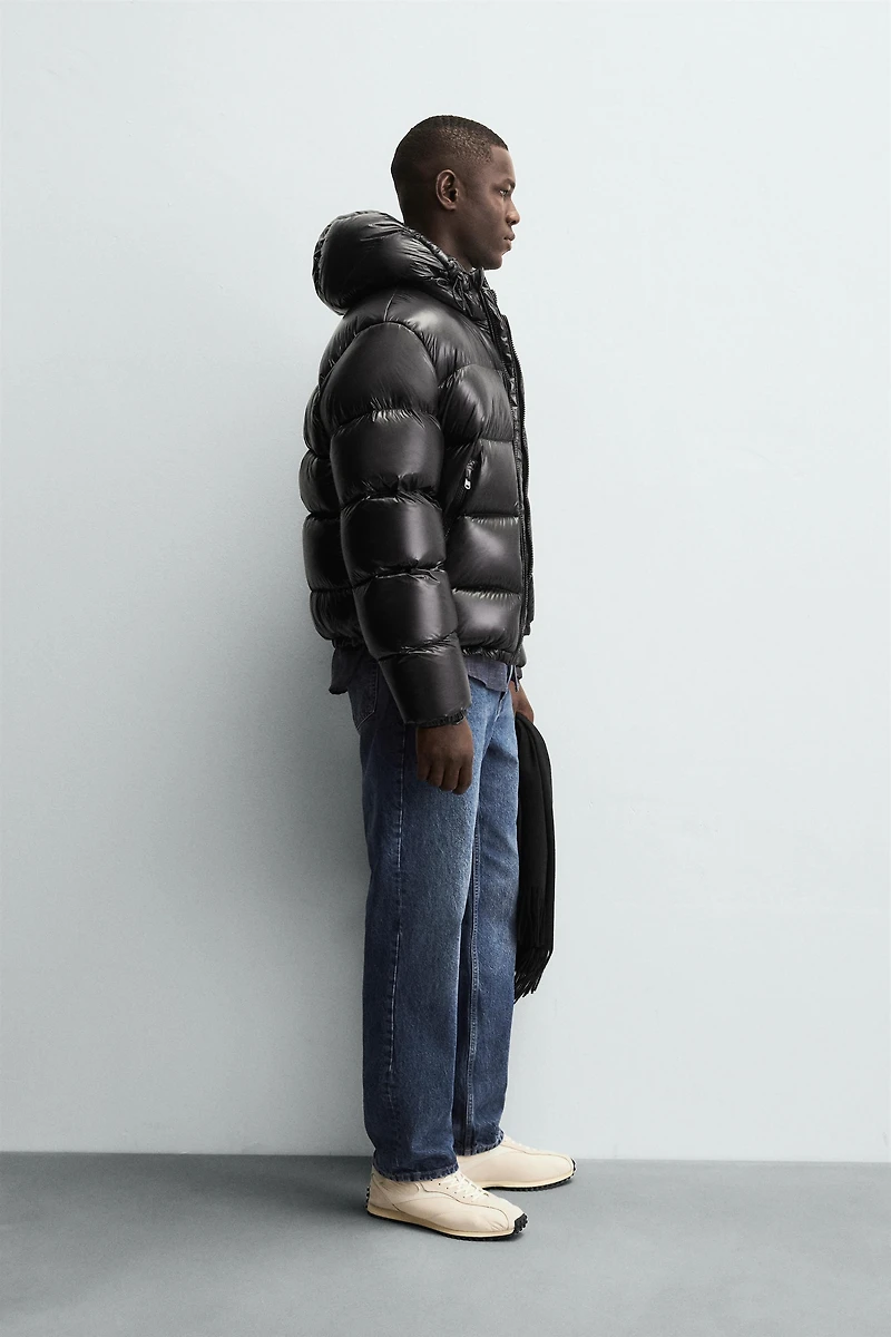 100% FEATHER WATER REPELLENT PUFFER JACKET