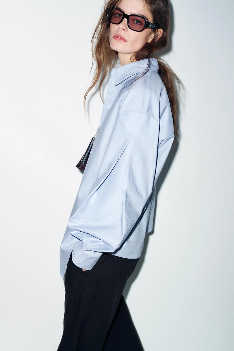ASYMMETRIC OXFORD SHIRT