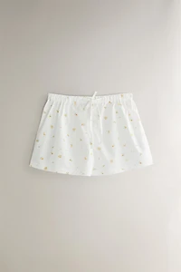 FLORAL COTTON SHORTS