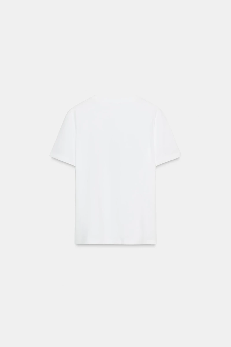 ORGANZA TEXT T-SHIRT