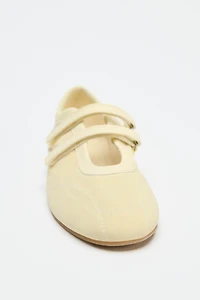 BALLERINES SURPIQÛRES EFFET SATIN