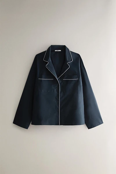 CHEMISE COTON PASSEPOIL