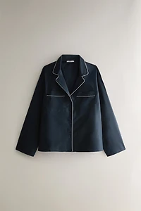 CHEMISE COTON PASSEPOIL