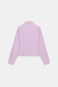 CHEMISE À CARREAUX AVEC PINCES AU DOS