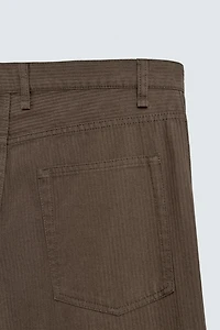 WASHED STRAIGHT FIT PANTS