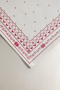 SET OF CHRISTMAS PRINT COTTON NAPKINS (SET OF 2)