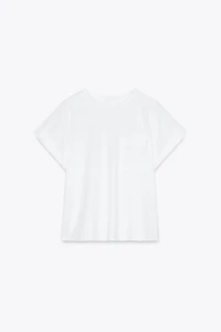T-SHIRT À POCHE EN POPELINE