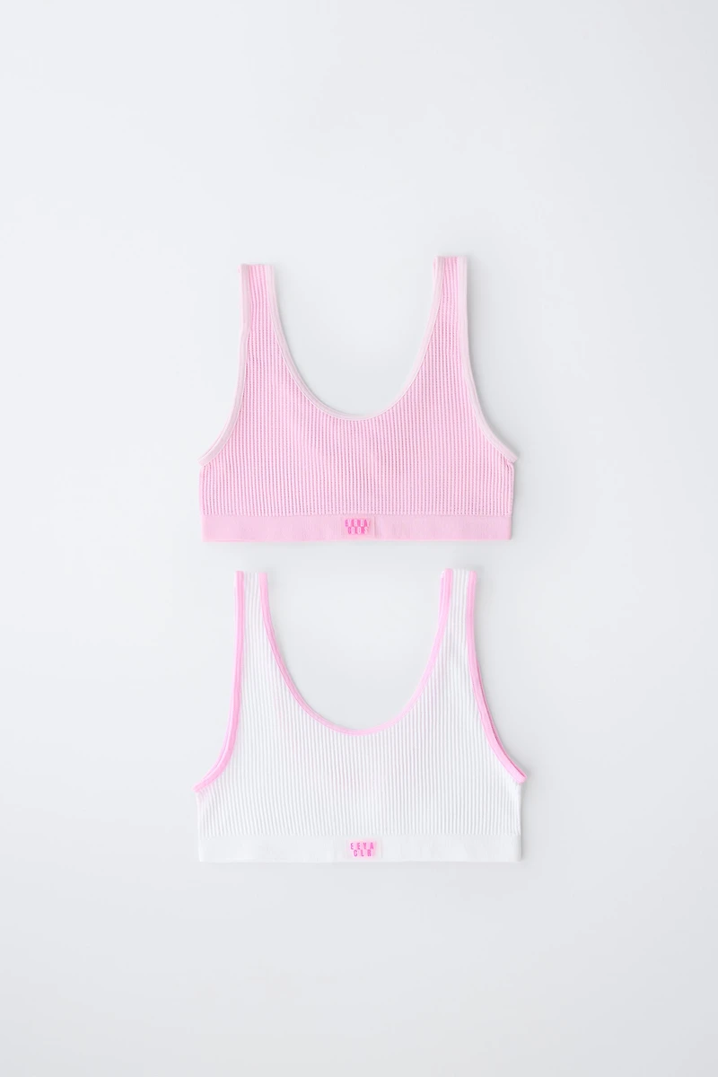 8-14 YEARS/ TWO-PACK SEAMLESS TOPS