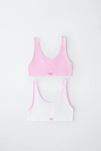 8-14 YEARS/ TWO-PACK SEAMLESS TOPS