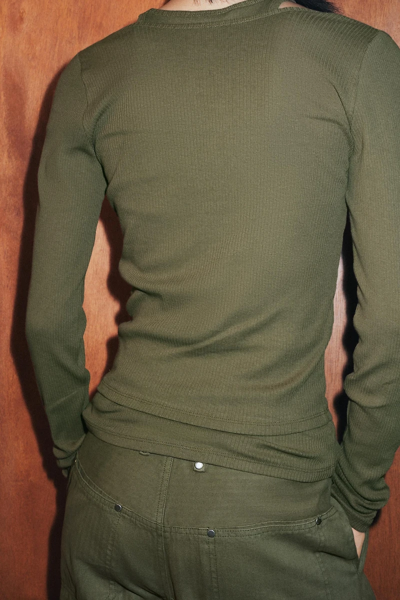 DOUBLE RIBBED T-SHIRT