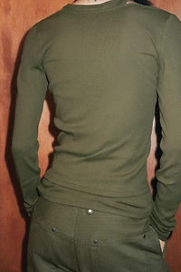 DOUBLE RIBBED T-SHIRT