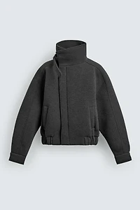 TECHNICAL WRAP-NECK JACKET