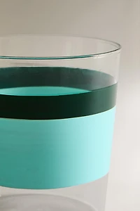 BOROSILICATE GLASS TUMBLER WITH STRIPES X COLLAGERIE