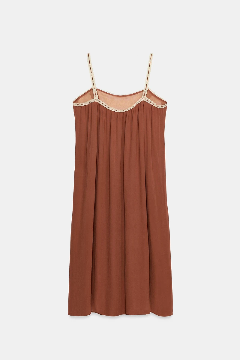 ZW COLLECTION LACE STRAP DRESS