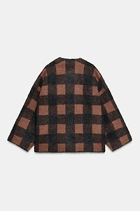 PLAID CARDIGAN