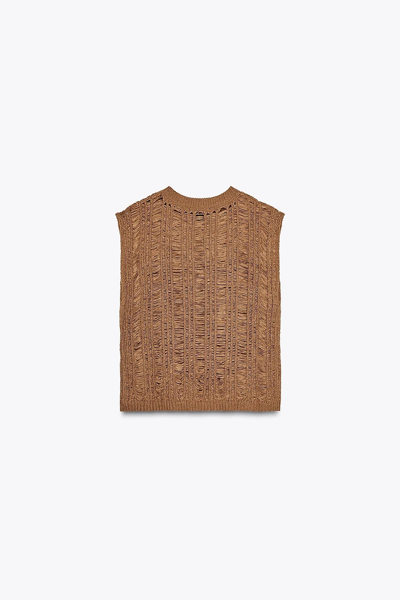 RIBBON KNIT TOP