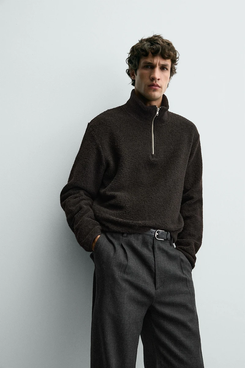 FLEECE QUARTER-ZIP SWEATSHIRT