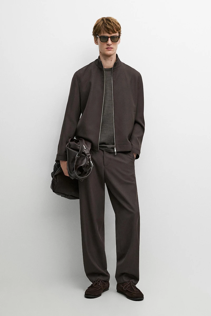 100% cool wool total look jacket