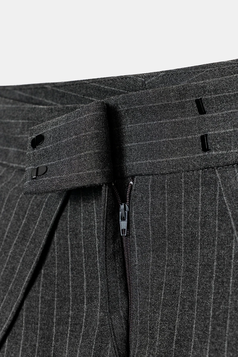 ZW COLLECTION PINSTRIPE PLEATED PANTS