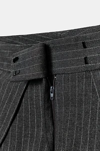 ZW COLLECTION PINSTRIPE PLEATED PANTS