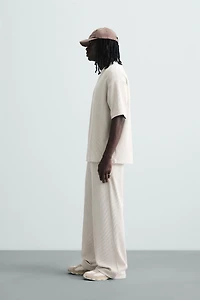 VERTICAL TEXTURED JOGGER PANTS