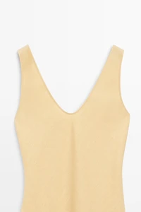 Robe midi bretelles 100 % lin