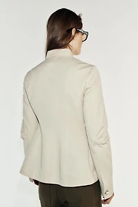 BLOUSON CINTRÉ À COL MONTANT