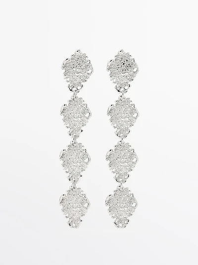 Boucles d’oreilles pendantes dentelle