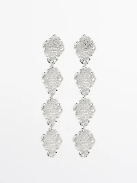 Boucles d’oreilles pendantes dentelle
