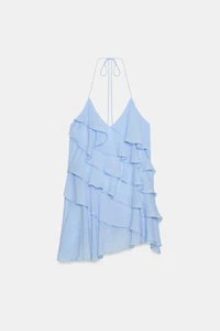 RUFFLED MINI DRESS