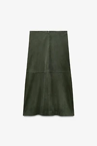LIMITED EDITION MINIMAL SUEDE SKIRT