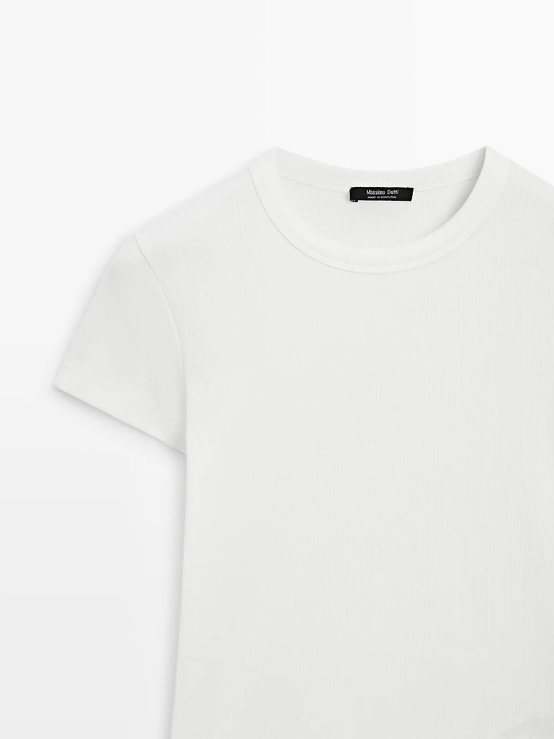 T-shirt manches courtes bord-côte heavy weight