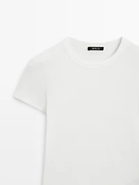 T-shirt manches courtes bord-côte heavy weight