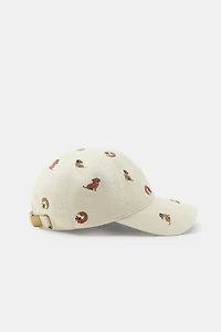 DOG EMBROIDERY TWILL CAP