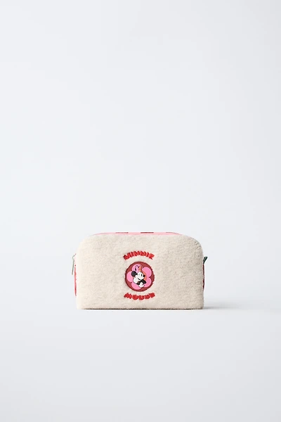 MINNIE MOUSE © DISNEY FAUX SHEARLING TOILETRY BAG