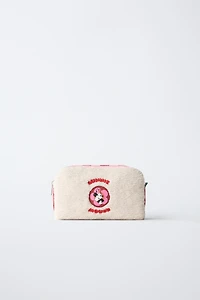 MINNIE MOUSE © DISNEY FAUX SHEARLING TOILETRY BAG