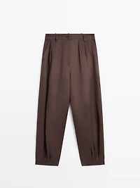 Barrel fit trousers